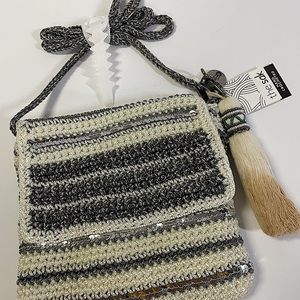 The Sak Costa Mesa Crochet Flap Crossbody NWT